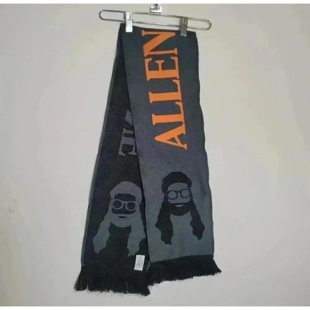 Allen Stone Scarf From Tour Grey Orange Unisex